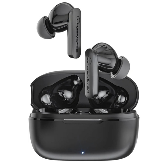 Monster Wireless Earbuds Bluetooth 5.3 Headphones w/ CVC 8.0 Noise Red., Waterpr - Picture 5 of 11